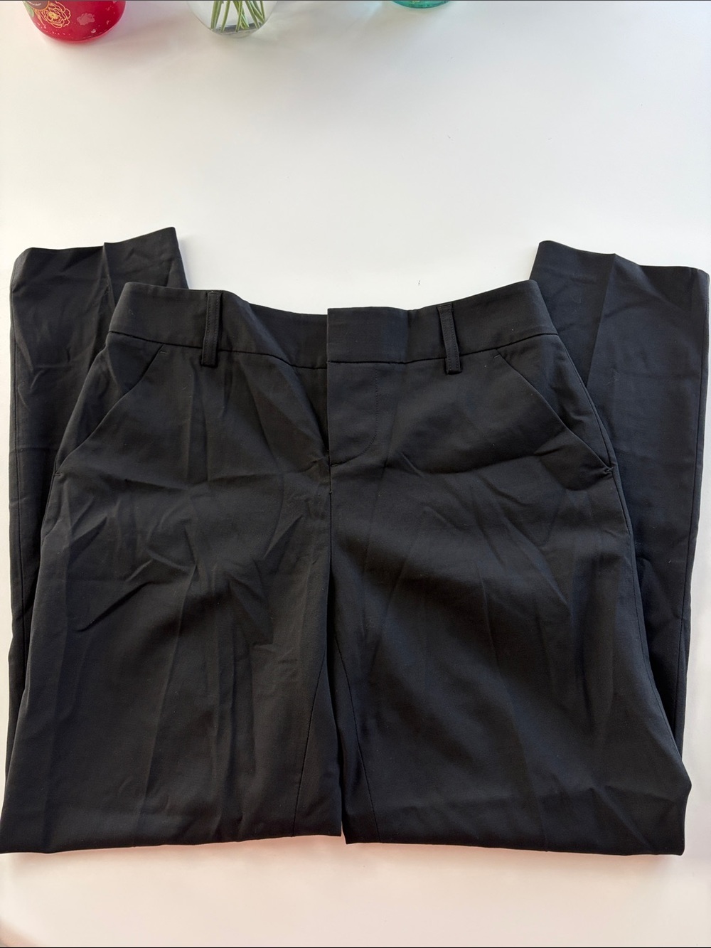 Alice + Olivia Black Wool Dress Pants